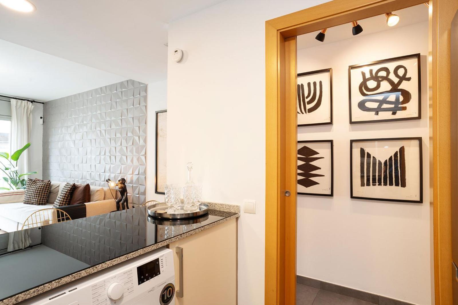 Modern Apartment Near Pl. Espana 巴塞罗那 外观 照片
